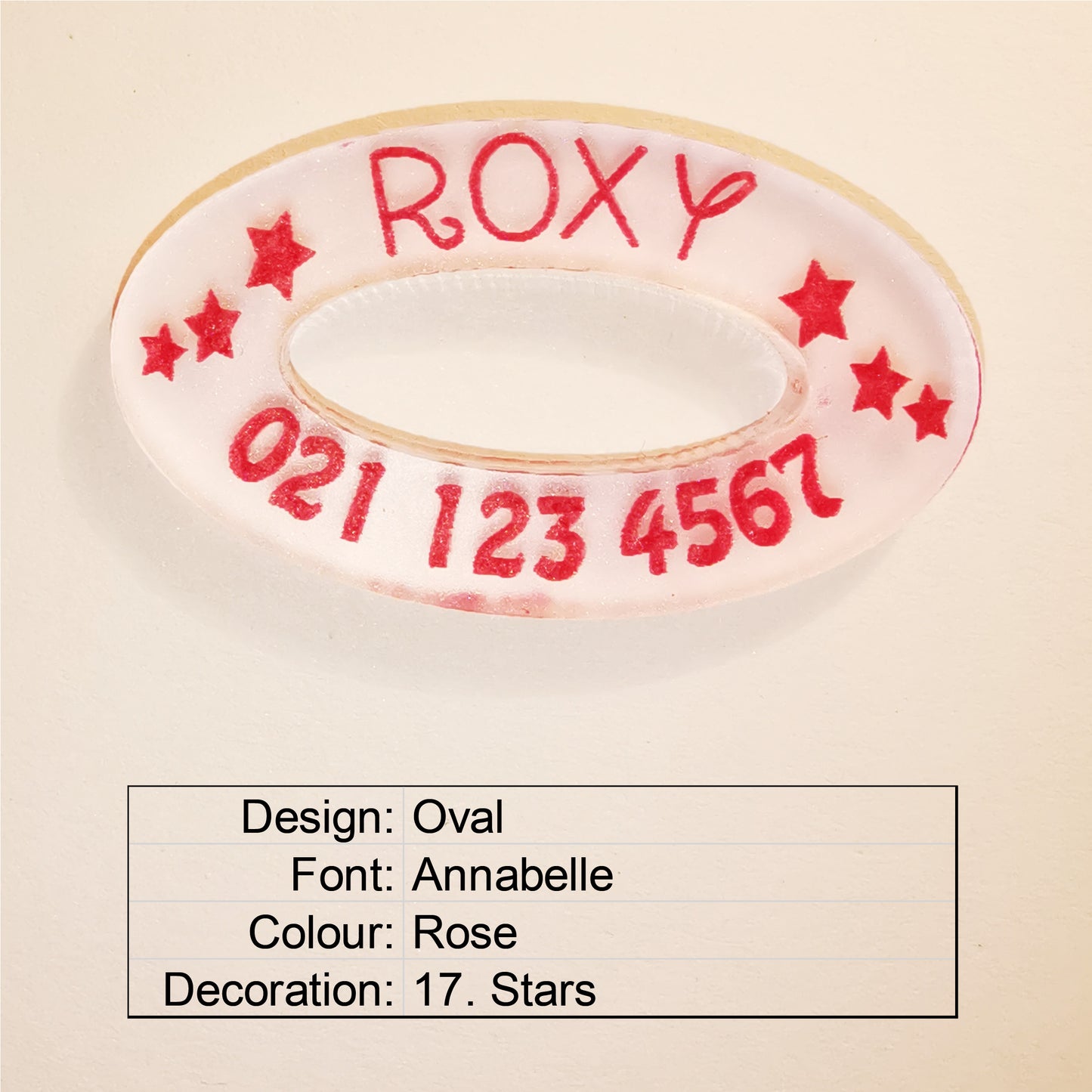 Oval BadDog (or cat) Tag