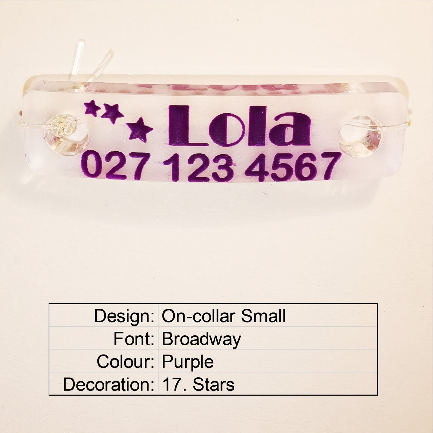 On-collar BadDog (or cat) Tag