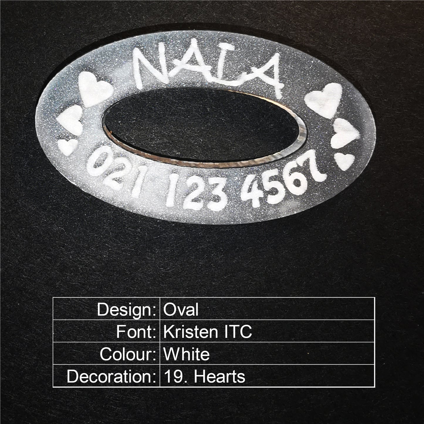 Oval BadDog (or cat) Tag