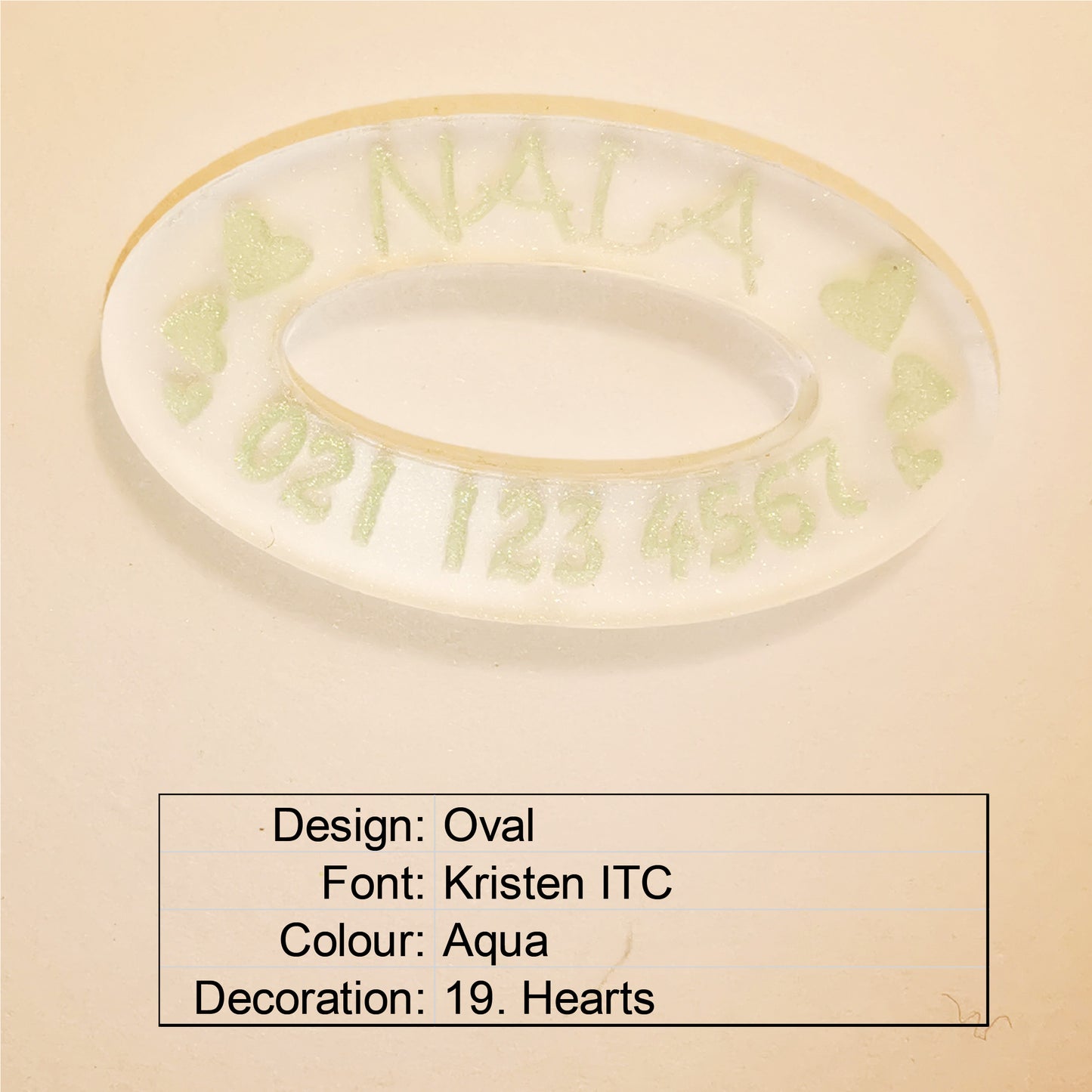 Oval BadDog (or cat) Tag