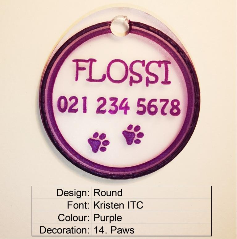 Round BadDog Tag