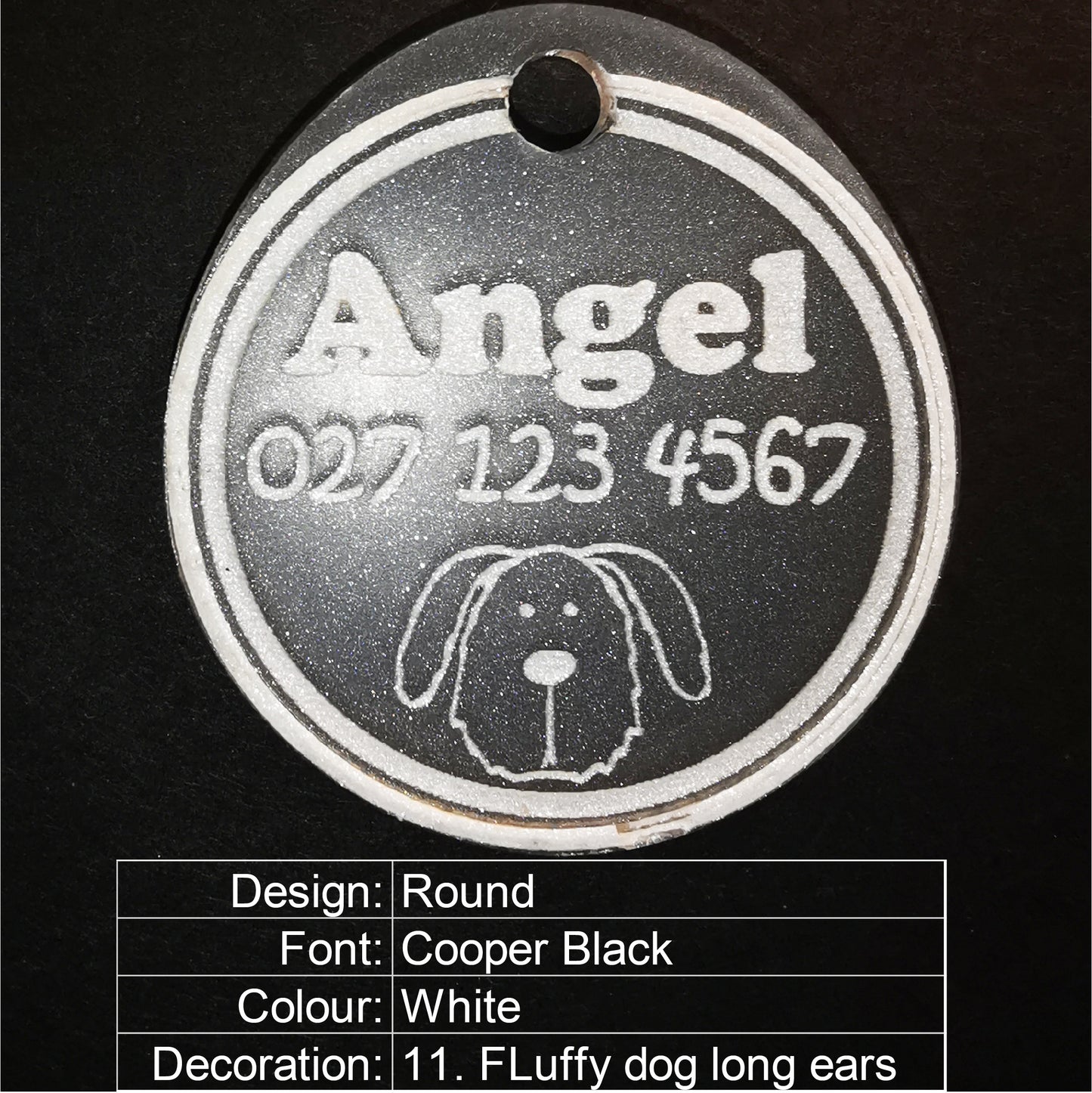 Round BadDog Tag