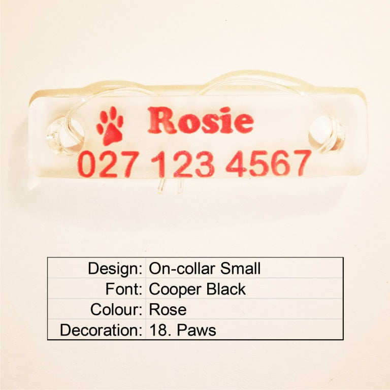 On-collar BadDog (or cat) Tag