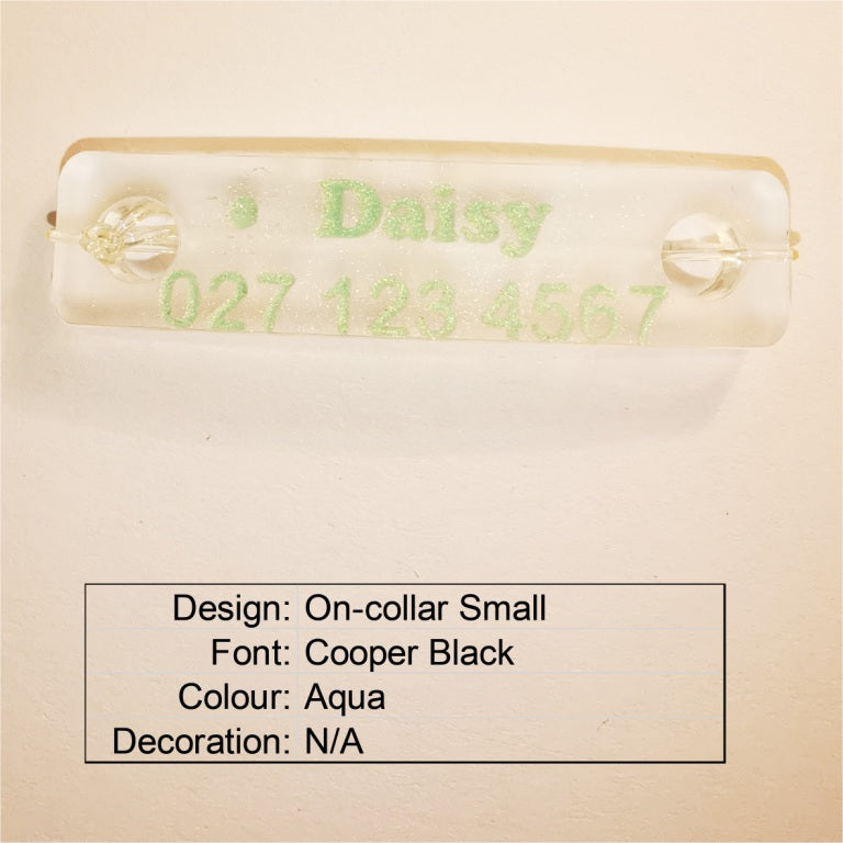 On-collar BadDog (or cat) Tag