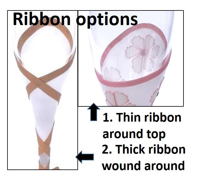 Customised Champagne Flute - made to match your wedding