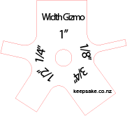 Gizmo - Seam allowance measure